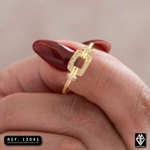 Anillo Crystal Box Ajustable