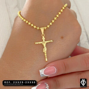 Dije Cristo Inri Mediano y Prqueño
