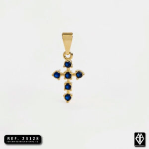 Dije Cruz de 6 Circonias