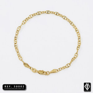 Pulsera Cubana Plana de 20 cms