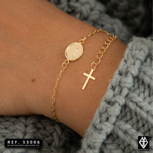 Pulsera Virgen de Guadalupe 16.5 Cms Extensor